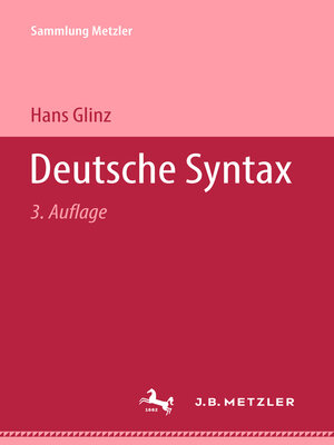cover image of Deutsche Syntax